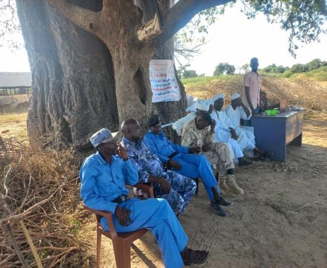 A dialogue session held in the open air